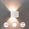 Modern Wall Sconce LED Waterproof Wall Lamp Aluminum with Adjustable Beam 10-Watt 4000K Cool White Indoor Outdoor for Bathroom Bedroom Corridor Living Room Stairs and Garden